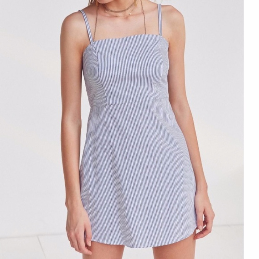 Urban Outfitters Blue Striped Dress